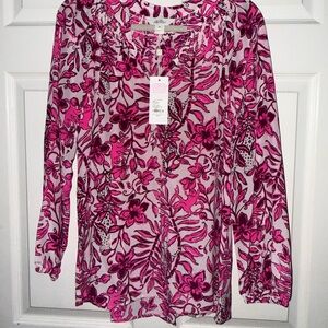 Lilly Pulitzer Elsa Top Elderflower Blossom